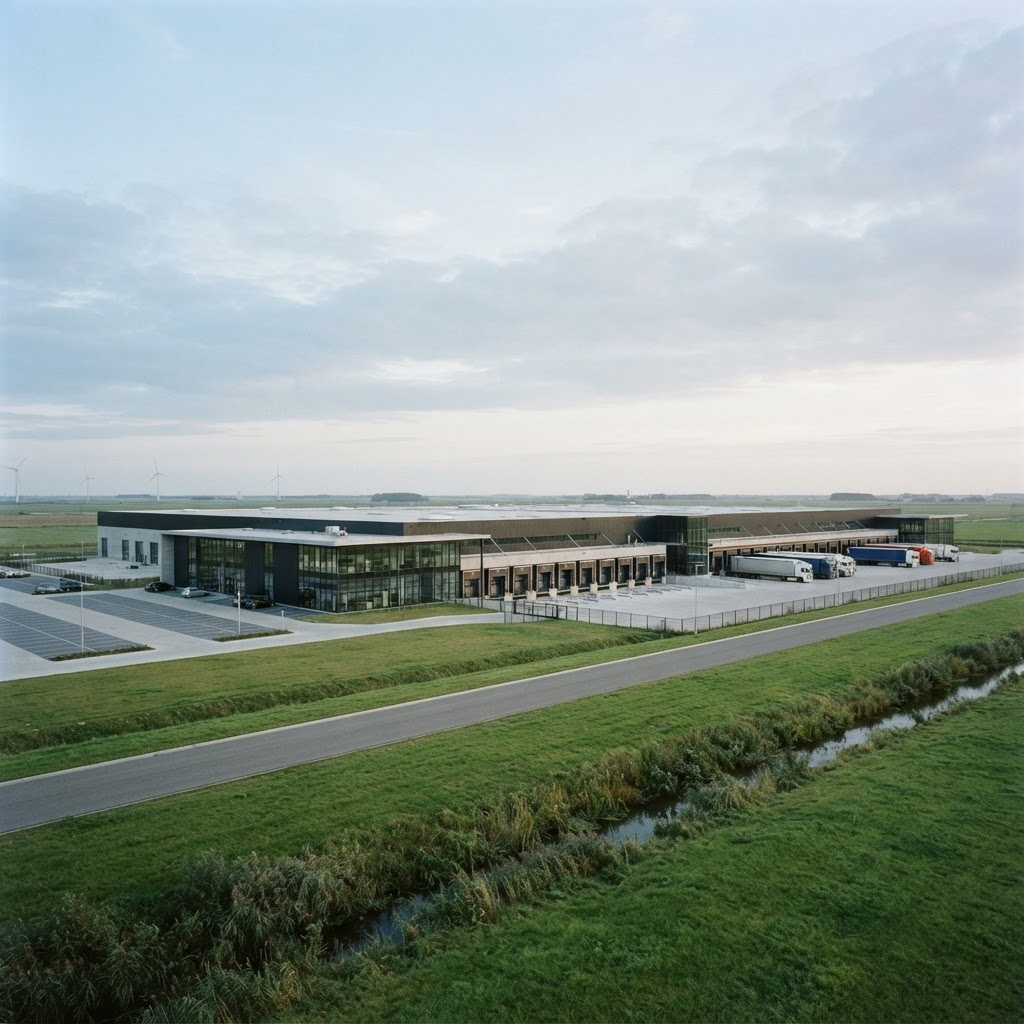 Moderne bedrijvigheid in Flevoland